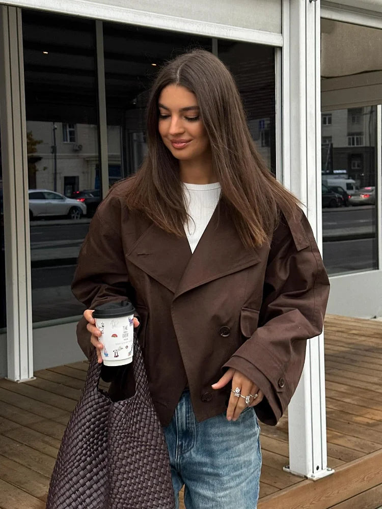 Clara | Oversized dubbelrijs jasje