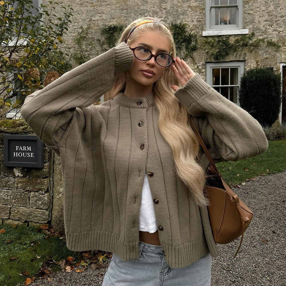 Valérie | Geribde gebreid vest